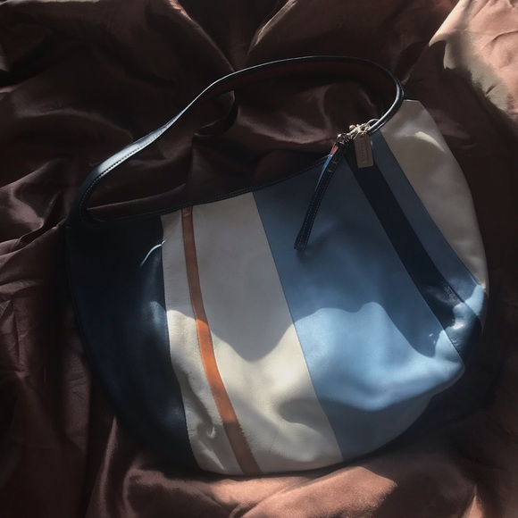 Authentic Coach Colorblock Handbag - Picture 1 of 8